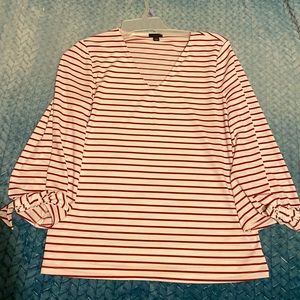 Red and white striped shirt